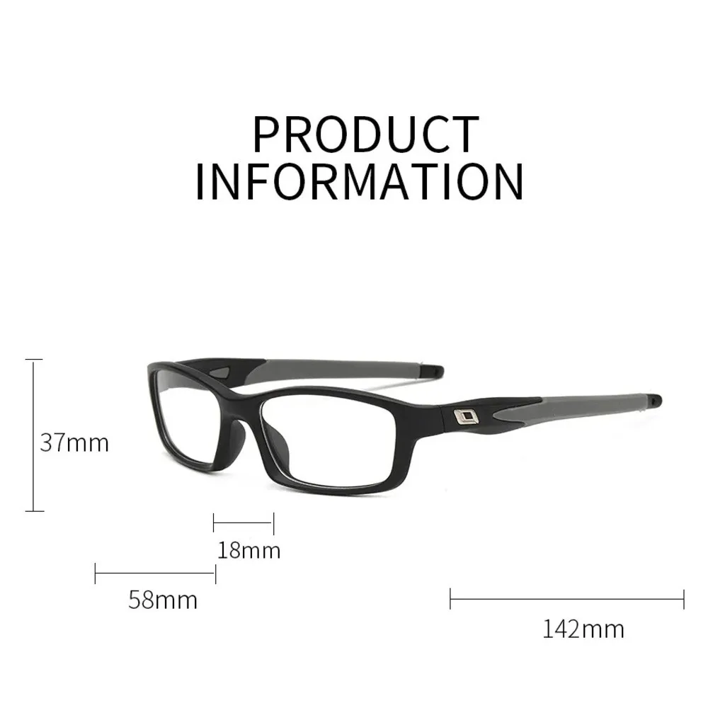 إطار نظارة رياضي خارجي 2025 للرجال، عدسة مسطحة عالية الوضوح مع إطار عين