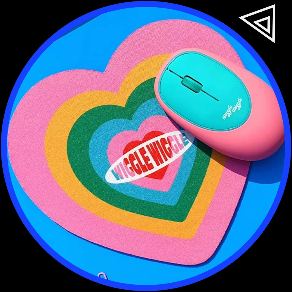 

Коврик для мыши Wiggle, утолщенный противоскользящий коврик для мыши, офисный милый креативный игровой коврик для мыши для настольных компьютеров, аксессуары