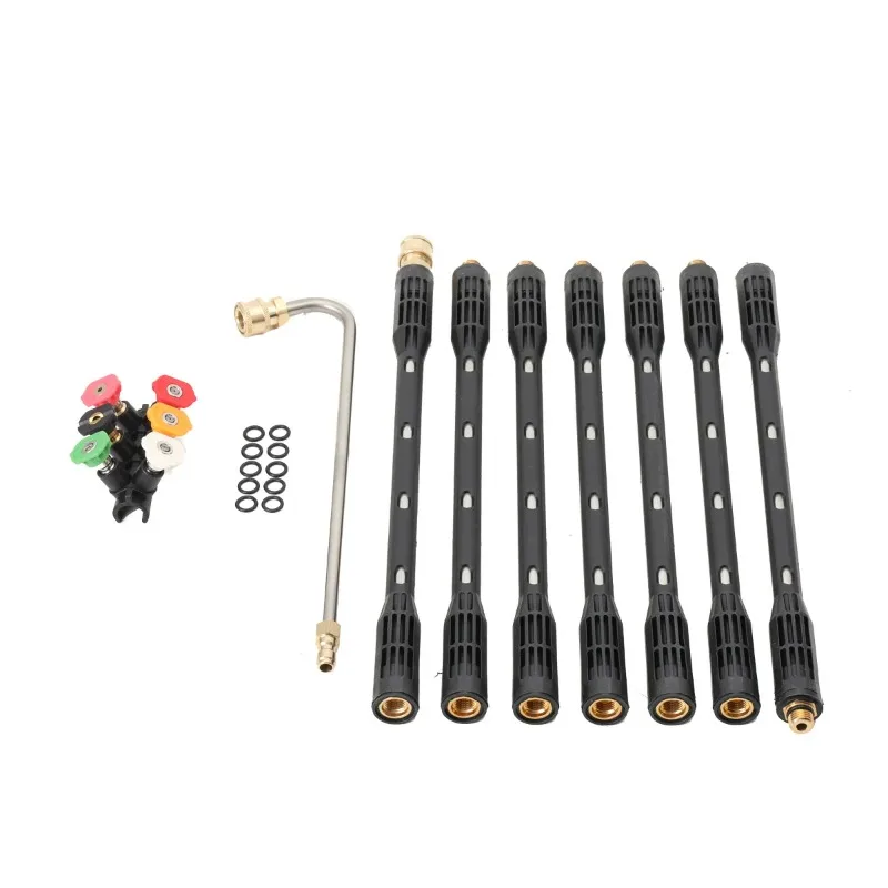 Pressure cleaning extension rod with U-shaped bent rod 1/4 quick connection 4000PSI  long-distance cleaning Durable