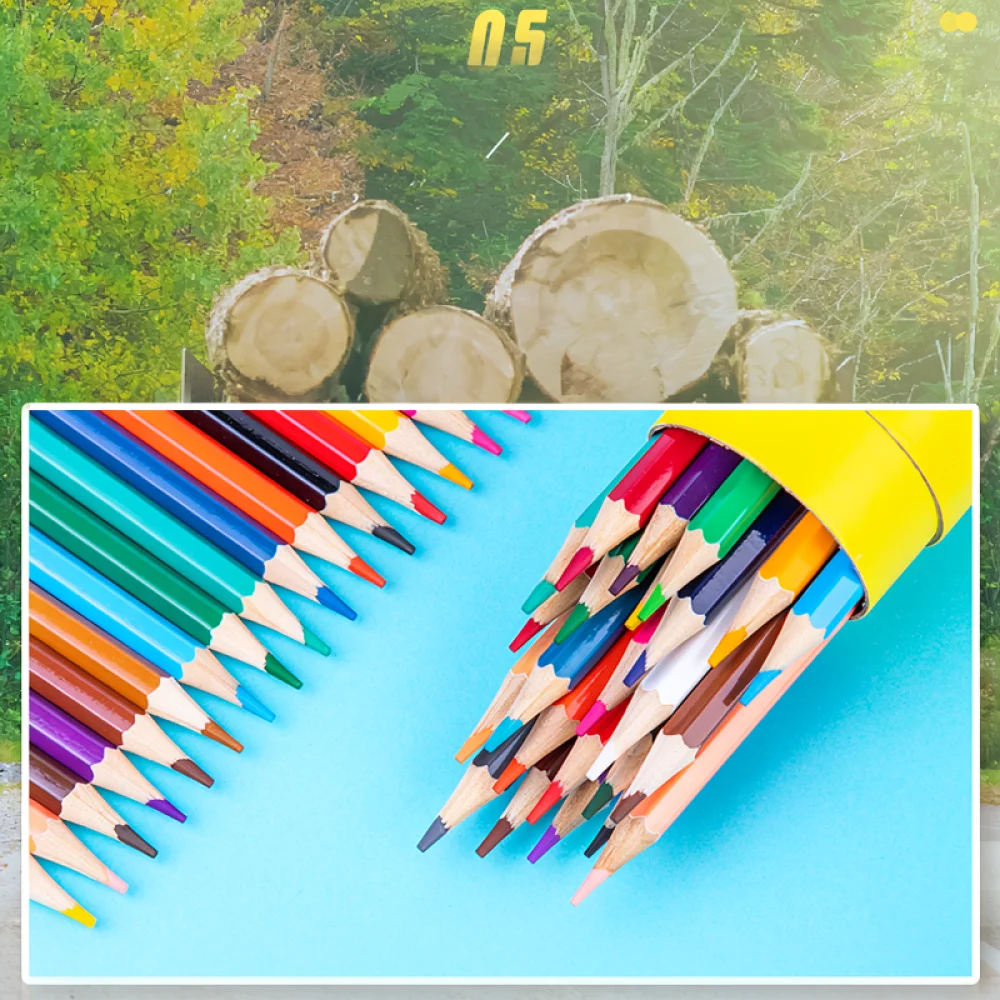 Professional Drawing Colored Pencils For For Deli Set Oil Based Hexagonal Wooden Pens Sketching Painting Supplies For Artists