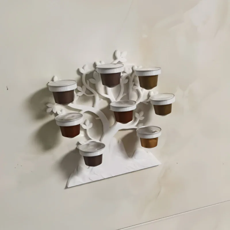 Fotografia 4: Suporte de armazenamento de cápsulas de café com design de árvore estilo minimalista suporte dropshipping atacado varejo