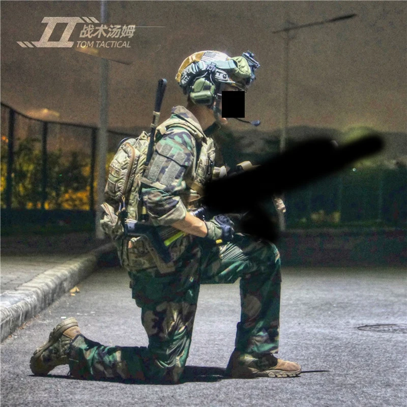 M81 الغابات التمويه GEN3 G3 التدريب التكتيكي الصيد القتال التدريب قوة خاصة الضفدع دعوى بأكمام طويلة + السراويل الطويلة #6