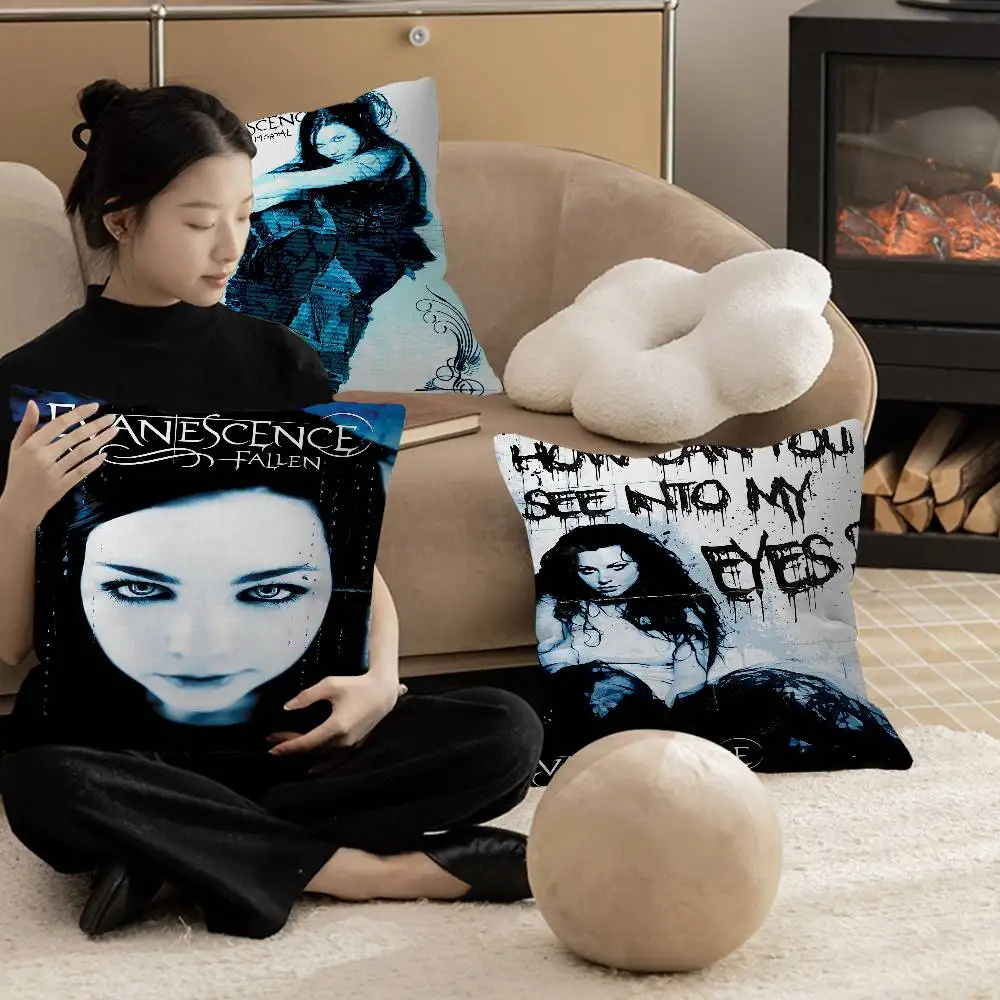 E-EvanescenceS Rock Band Cushion Cover Pillow Cover Decor Pillowcase Printed Cushion Case For Couch