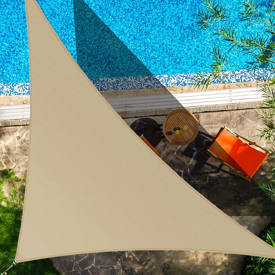 

16' x 16' x 22.6' Sun Shade Sail Right Triangle Outdoor Canopy Cover UV Block for Backyard Porch Pergola Deck Garden Patio