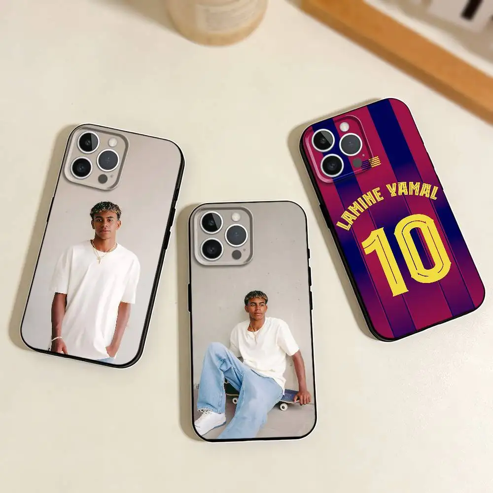 F-Football 19 L-Lamine Yamal iPhone Case Black
