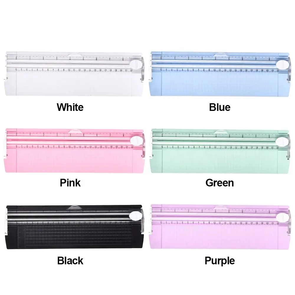 Picture 6: 1Pcs Durable Mini Paper Slide Cutter A4 Plastic Paper Trimmer Paper Cutting Machine Home Crafts Tool