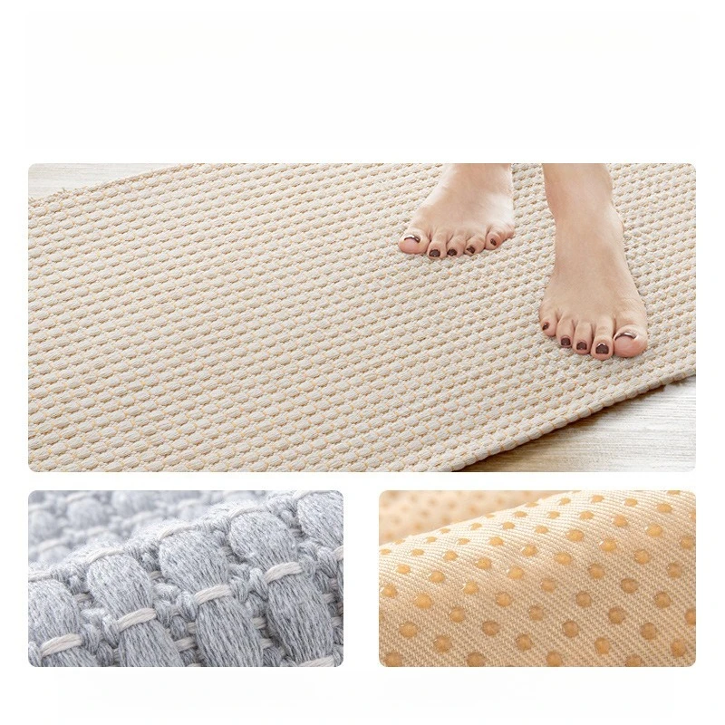 

1pcs Non Slip Floor Mat Modern Minimalist Bedroom Bedside Rug Long Strip Tassel Woven for Home Living Room