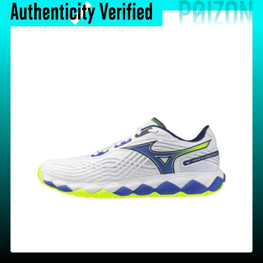 Mizuno WAVE ENFORCE TOUR 2 Low top Tennis Shoes Unisex White Blue Yellow 61GA260020