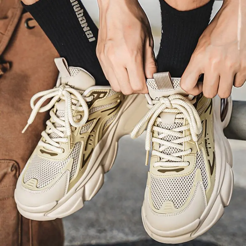 

Мужские сетчатые кроссовки Весна-Лето 2026: Новинка, дышащие, для спорта и повседневной носки, для бега, активного отдыха и путешествий