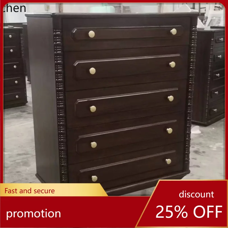 

ZML Solid Wood Storage Cabinet Living Room Solid Wood Storage Chest of Drawers Storage Cabinet Bedroom Drawer