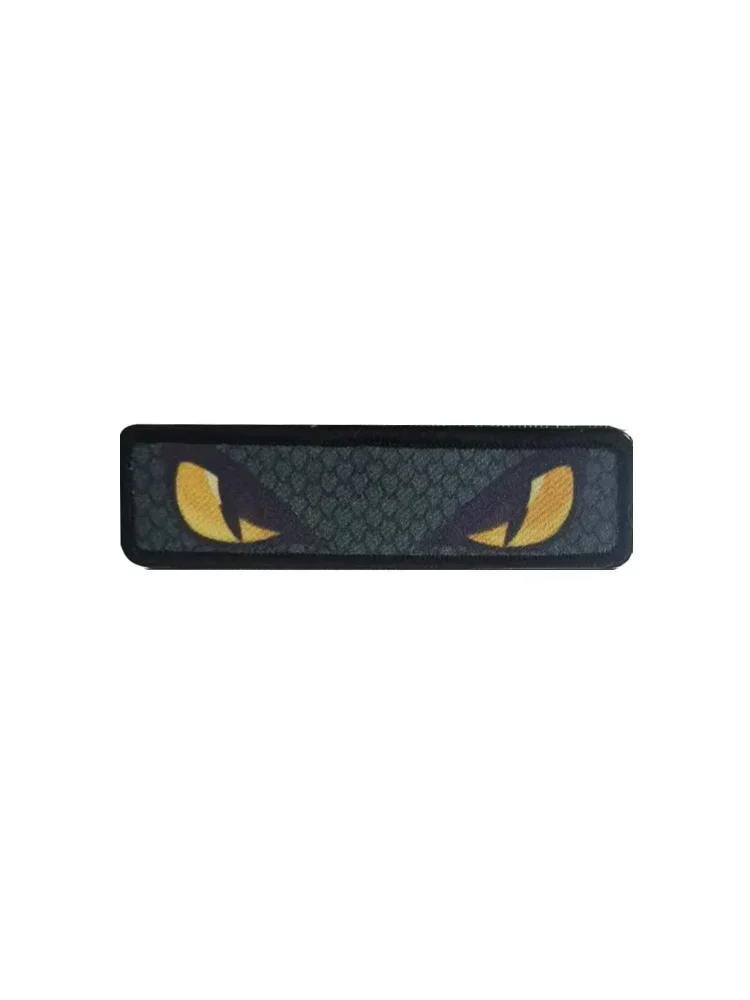 Tête d'animal Cool regardant tigre serpent yeux de chat patchs réfléchissants infrarouges IR Appliques Patch brodé lumineux tactique en caoutchouc