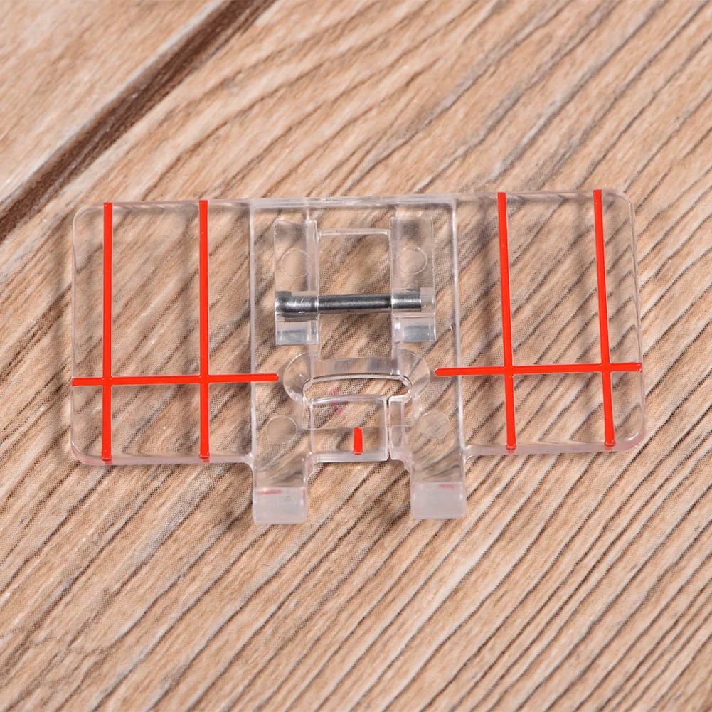 Stitch Foot Presser Clear Plastic Parallel Stitch Foot Presser Fits for Brother Domestic Sewing Machine Plastic Foot Presser