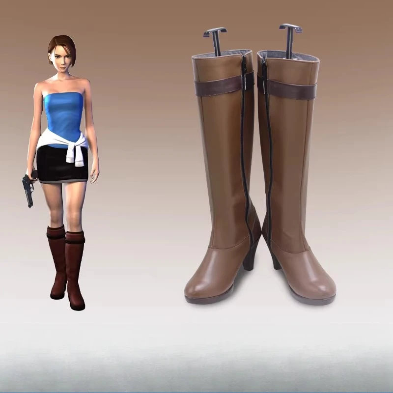 

Обувь для косплея по игре/аниме: Ботинки Джилл Валентайн из Resident Evil, аксессуары и реквизит для костюма на Хэллоуин