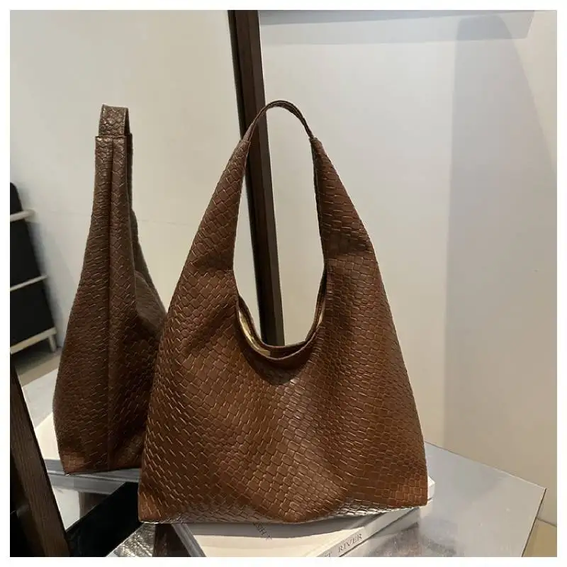 Women Retro Large Capacity Hobo Shoulder Tote Bag for Daily Work Travel