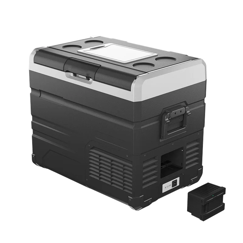 Car refrigerator compressor refrigeration 12V24V220v car home dual-purpose refrigeration car small silent 5