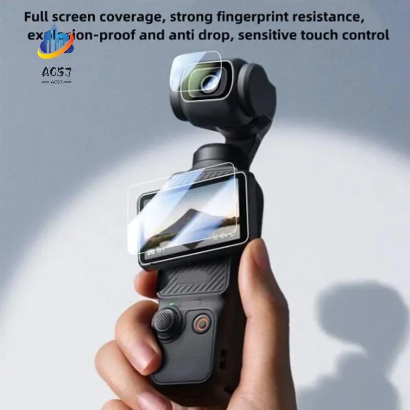 

AC57-подходит для DJI Osmo Pocket 3, закаленная пленка, карманная защитная пленка для экрана камеры, аксессуар, пленка для объектива