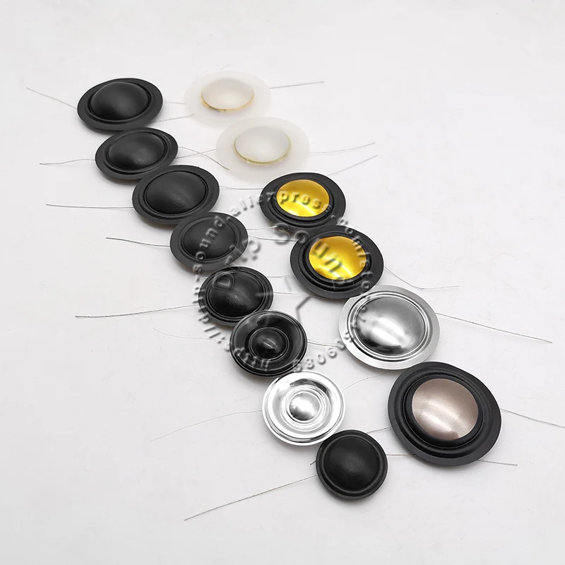 2pcs 13.28/16.5/20.4/25.5/28mm Tweeter Voice Coil Horn Speaker Treble Silk Sound Film Diaphragm Drive Head Repair Parts