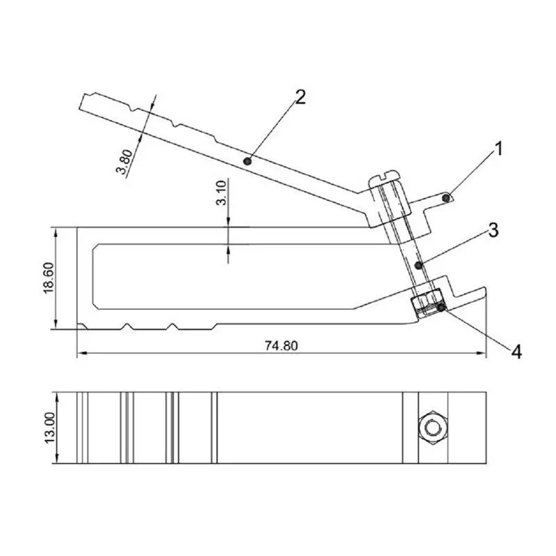 Portable Nut Insertion Removal Tool Fits M5 M6 Nuts for Home Office Computer Server Rack Cage Use