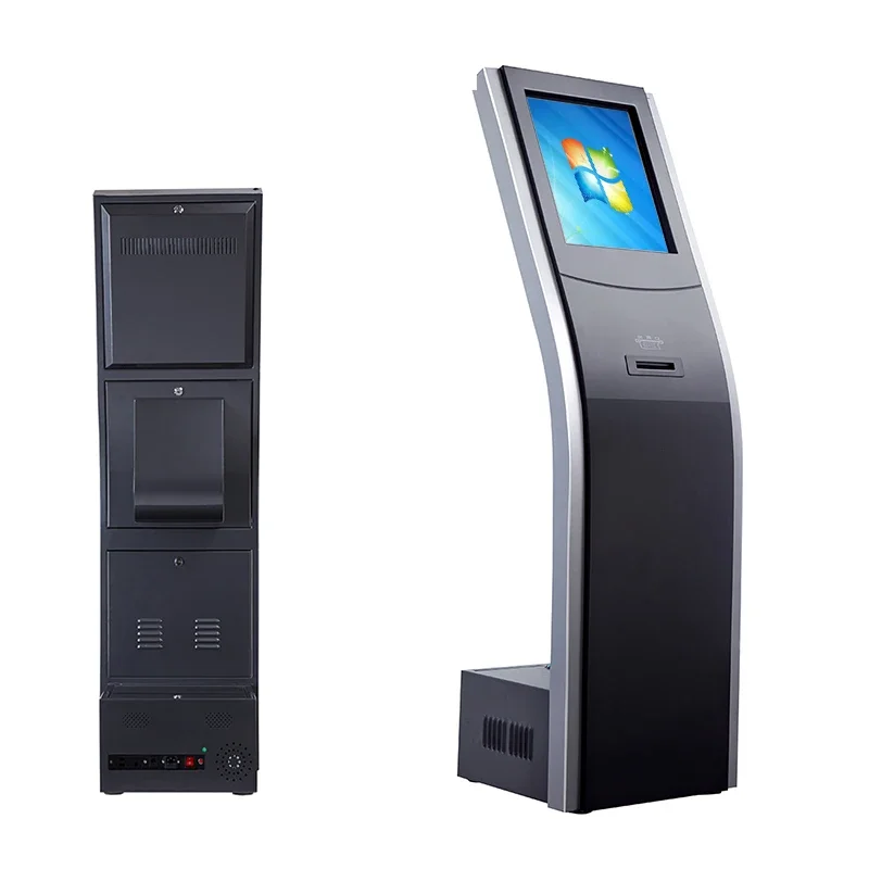 Floor stand touch screen Ticket dispensing machine queue management system