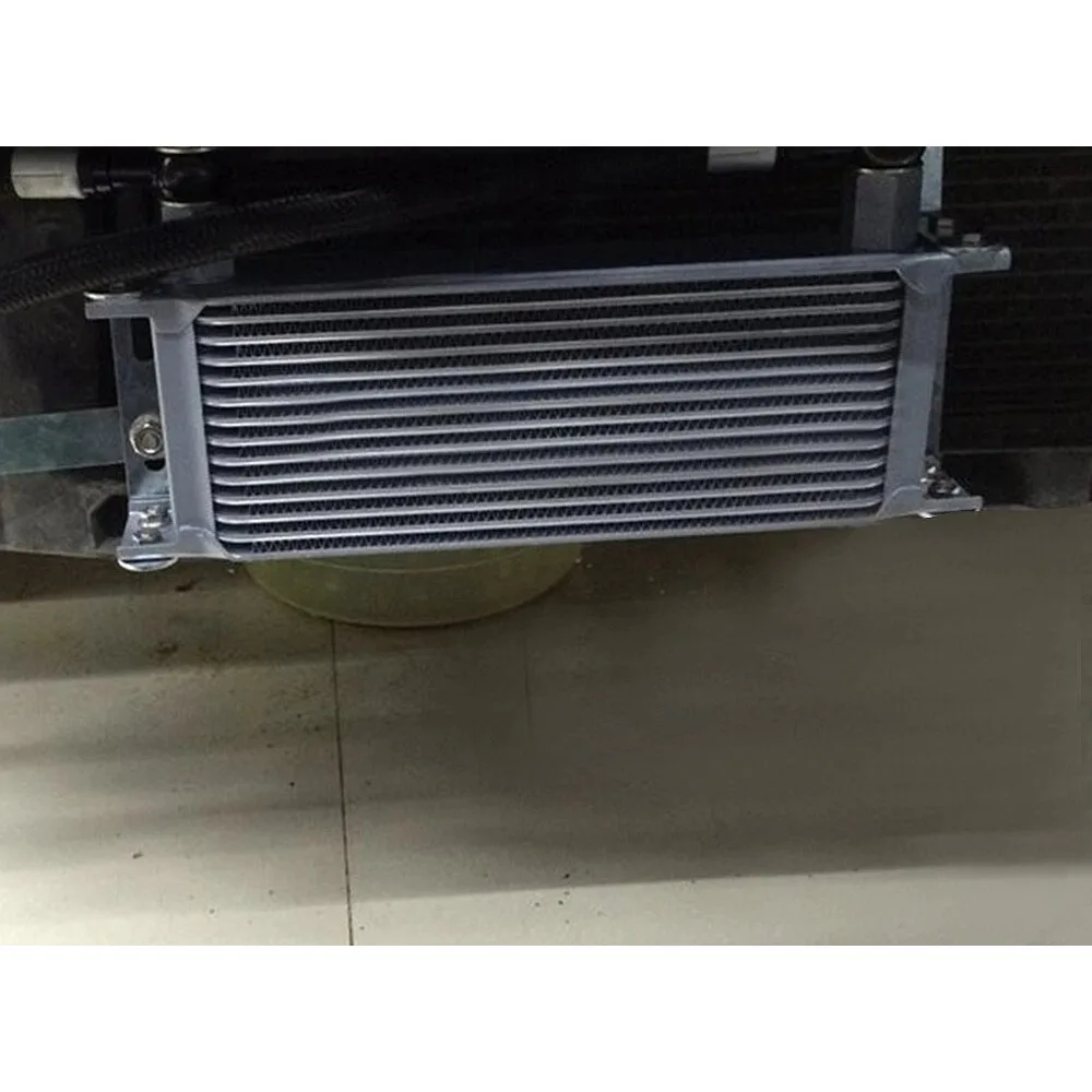 

Universal 13 Row AN-10AN Aluminum Engine Transmission Oil Cooler Black