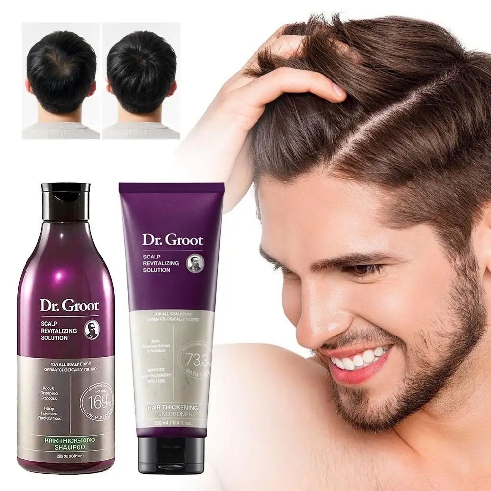 Dr. Groot Revitalisierende Lösung - Reinigendes Shampoo, Haarverdichtender Conditioner, Kopfhautpflege-Essenzöl, Tiefenwirksame Feuchtigkeitspflege – Detail 7