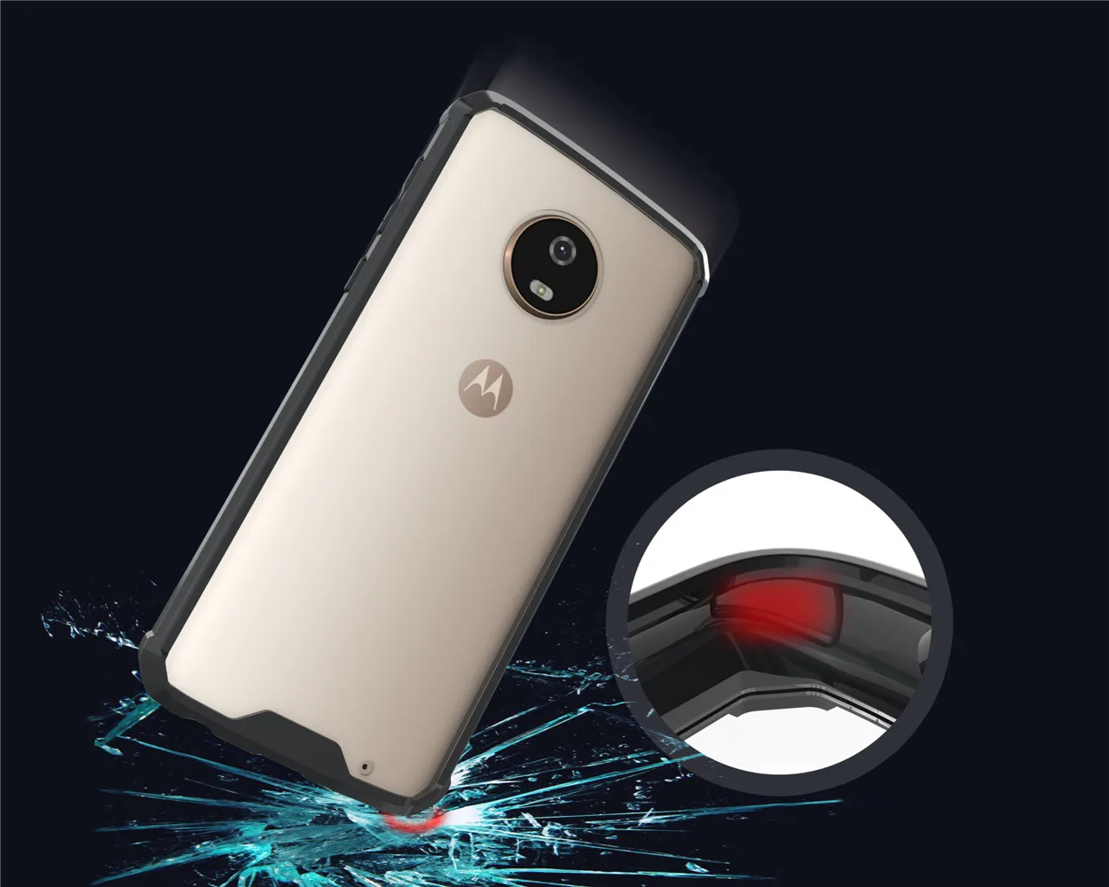 Ultra-Thin Transparent Clear Rugged Bumper Case for Moto G6 Plus G6 Play Shockproof Defender Cover Armor Protective Case Funda