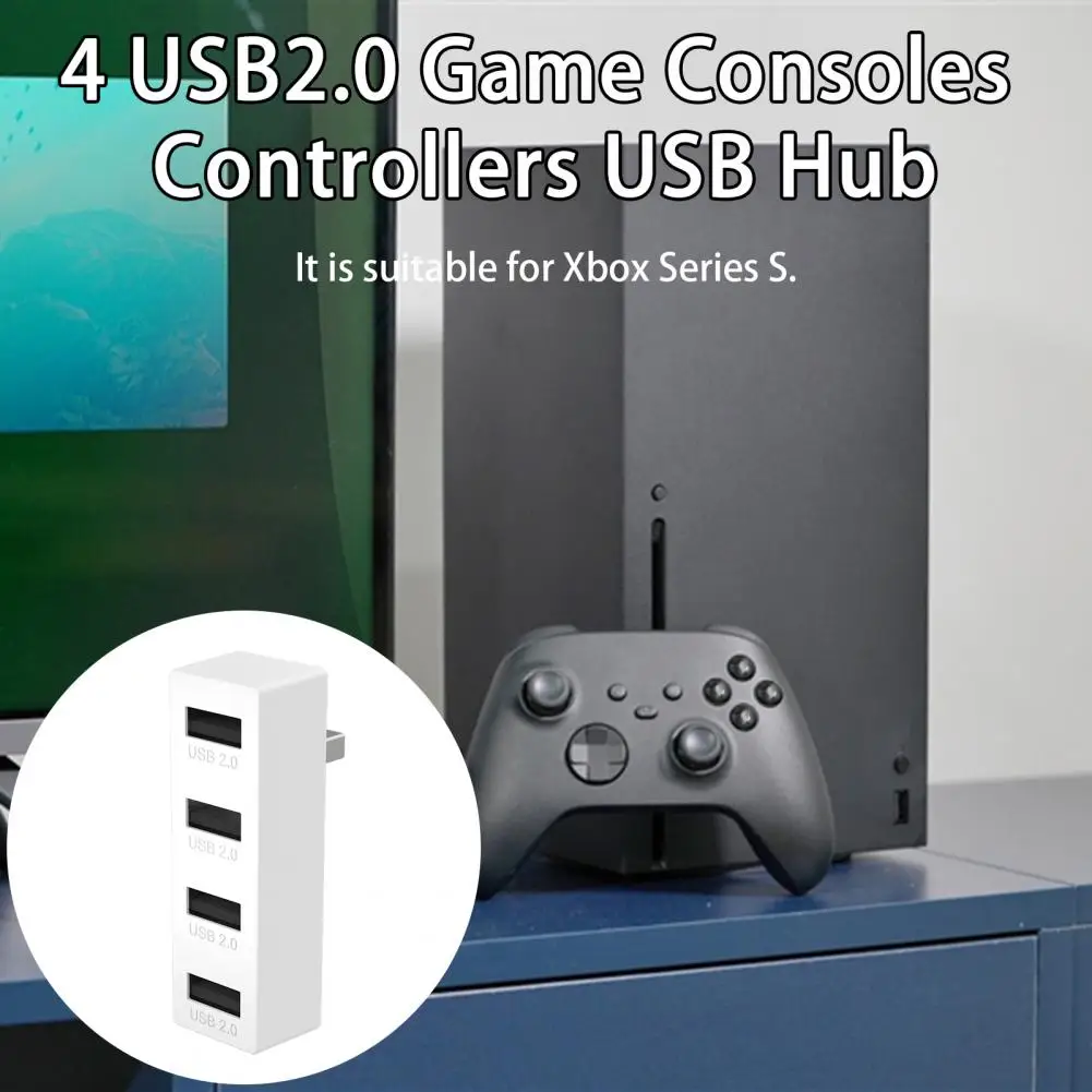 USB Hub Drive-free USB Extender Good Heat Dissipation Interface Extension  Practical 4 USB2.0 Game Consoles Controllers USB Hub