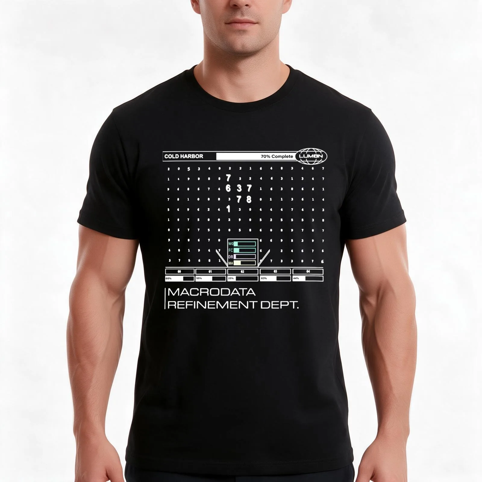 Severance Fan Art T-Shirt, Summer Casual Cotton Tee, Oversized Streetwear Tops, Vintage Graphic Print, Loose Fit Short Sleeve