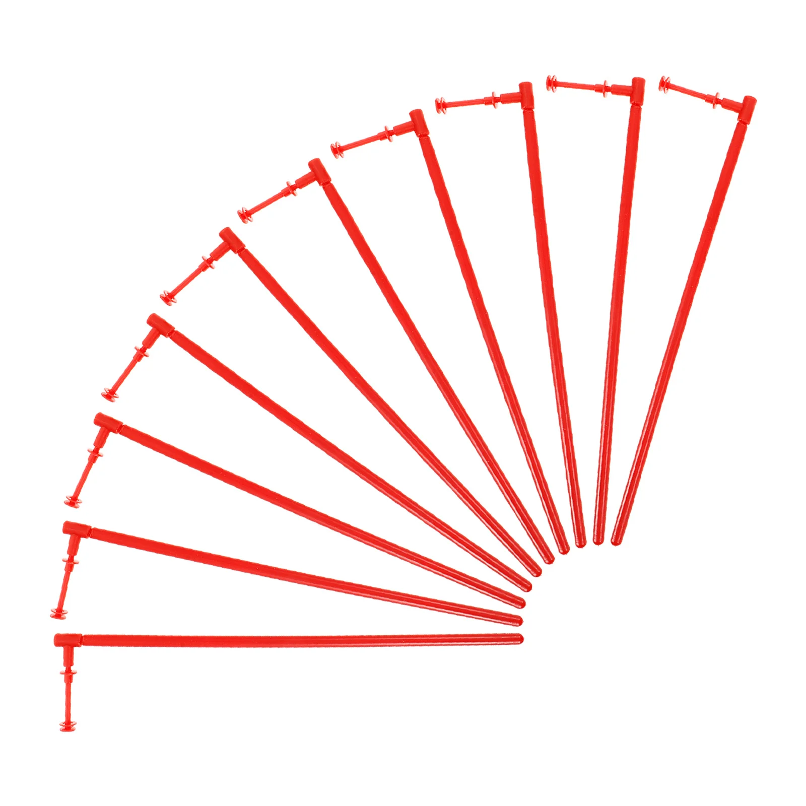 Barras de molino de viento reutilizables, Material de PVC resistente, piezas de repuesto de molinete, molinos de viento para varillas de molino de viento de jardín, 10 Uds.