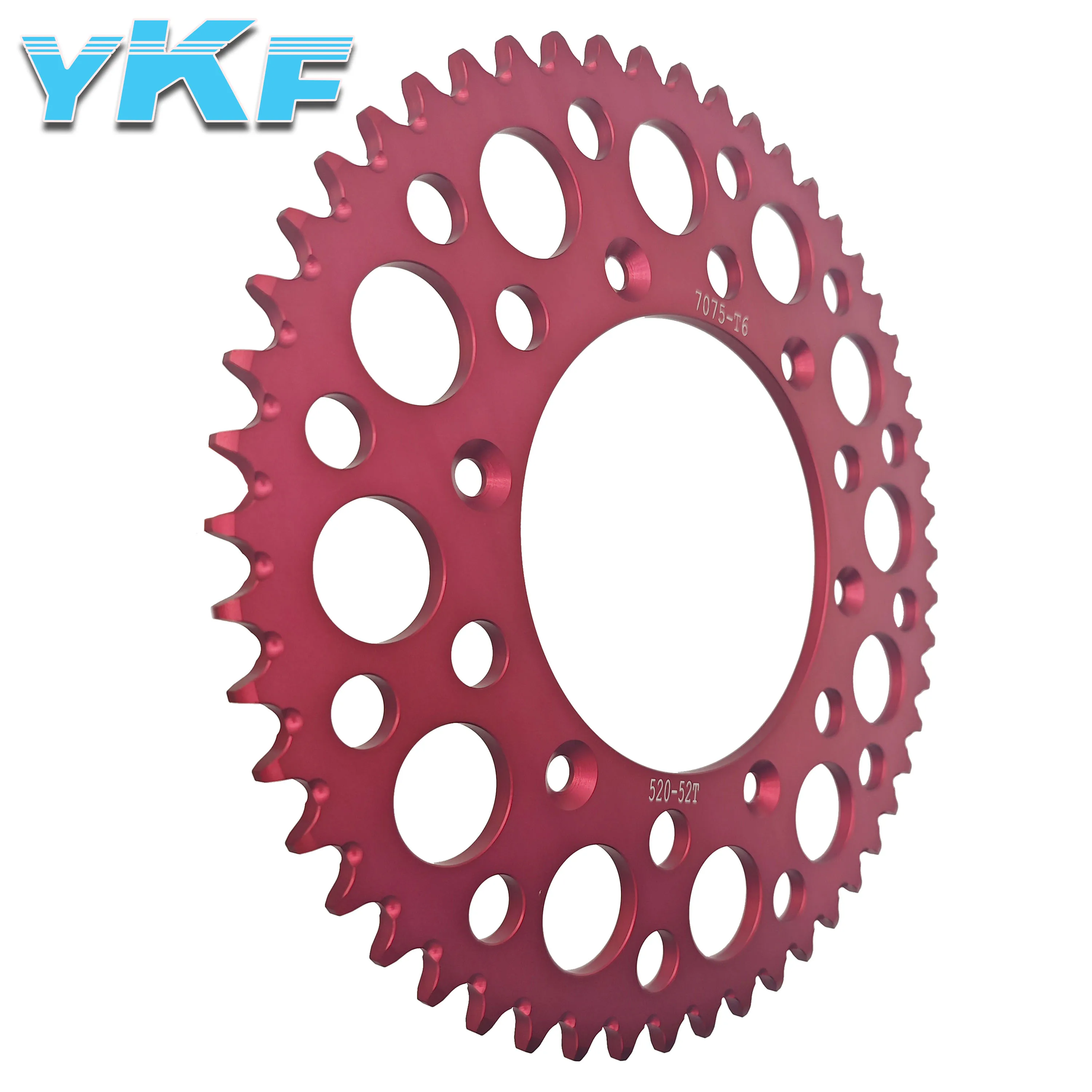 52T Motorcycle Rear Sprocket Gear Plate 7075 Aluminum Alloy 520 Chain Sprocket for Honda Ktm KAYO CRF50 70 TTR110 KLX100-190