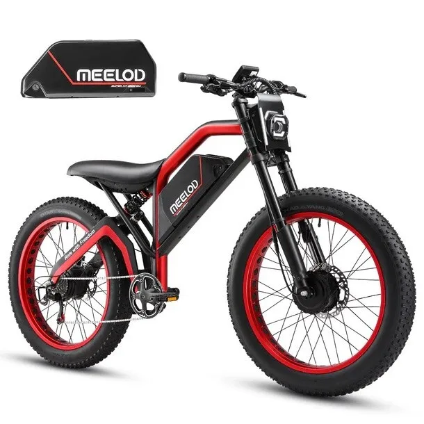 Dual Motor Electric Bike Peak 2400W Mountain Bike 52V 25Ah 35mph 100Mile image 3