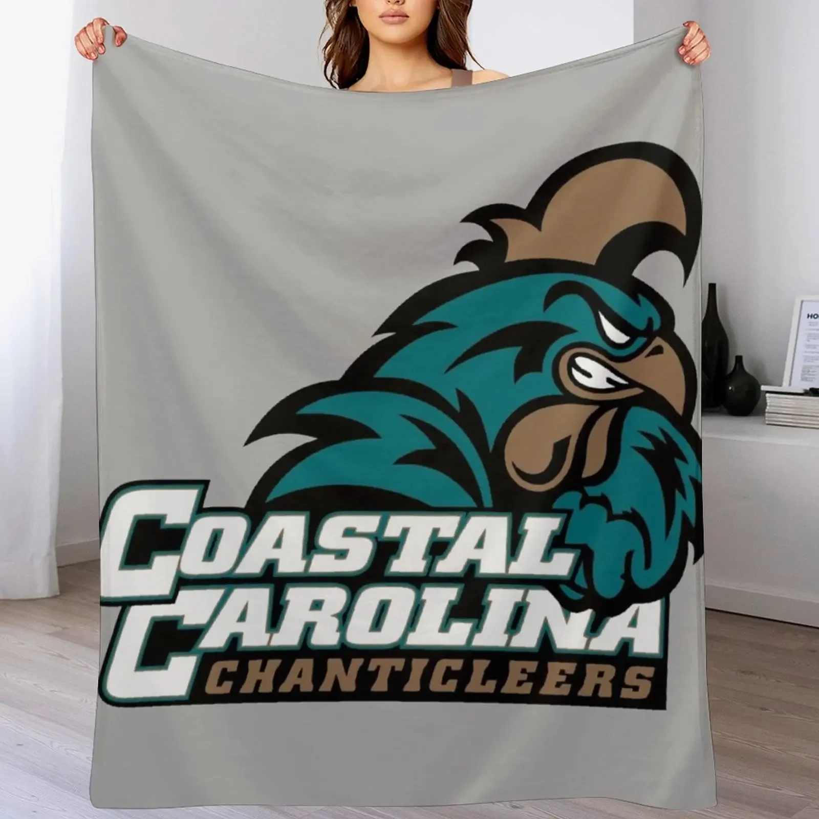 coastal carolina chanticleers Throw Blanket blankets ands bed plaid Sofa Softest Blankets