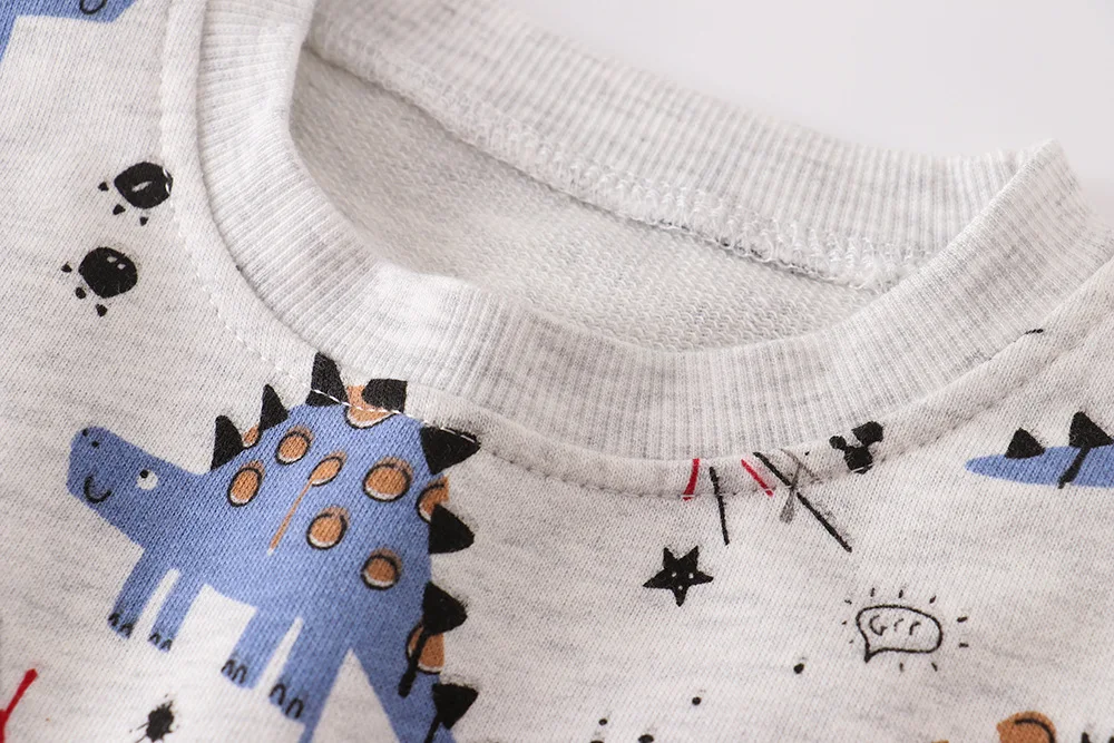 Autumn Boys Sweatshirt Kids Fashion Cartoon Round Neck Top Infant Casual T-shirt 2-7T Spring Europe and America Girls Clothes