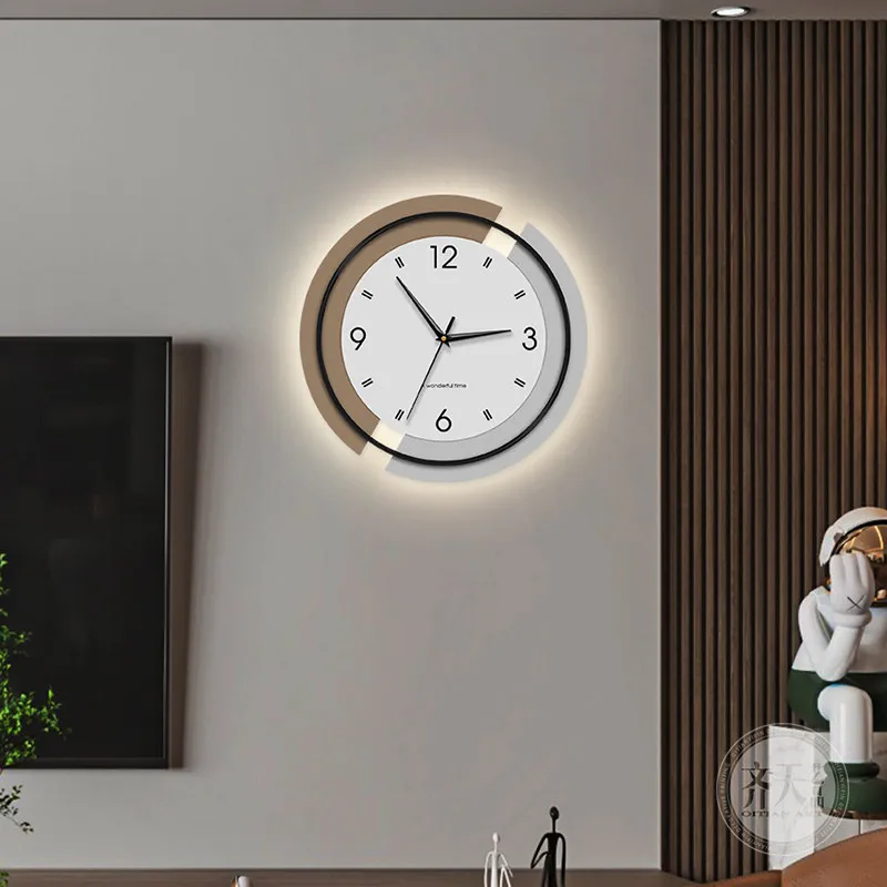 Fashion Round Wall Clocks Modern Aesthetic Living Room Creative Wall Watch Design Luxury Relogio De Parede Ornaments Home Decor