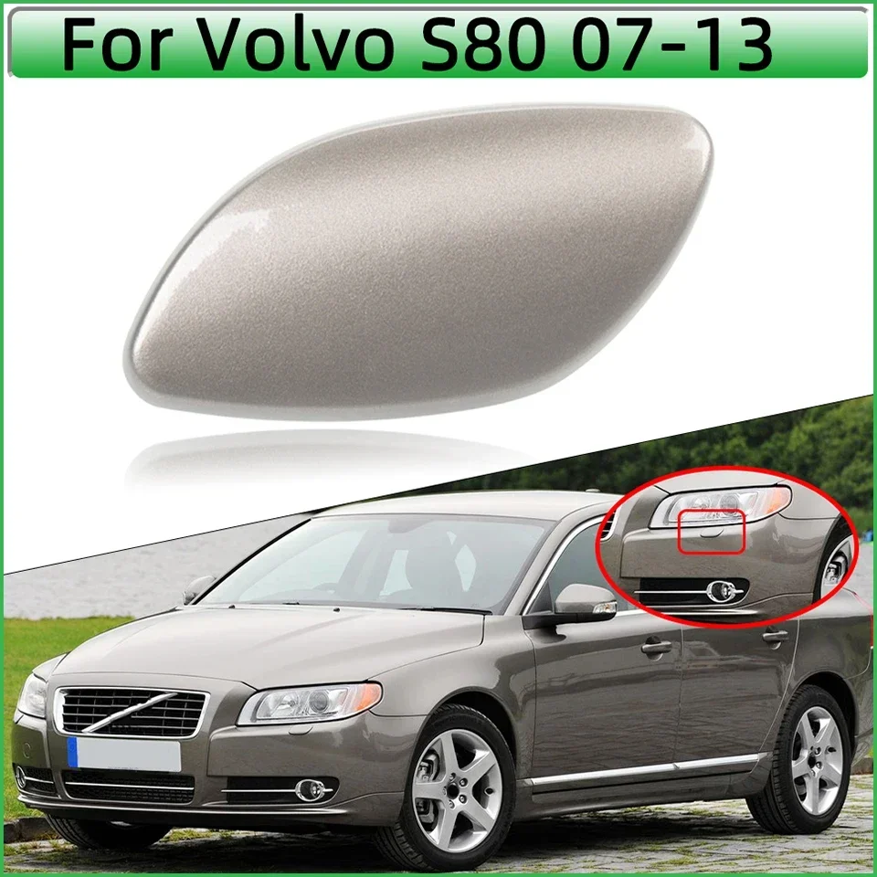 For VOLVO S80 2007 2008 2009 2010 2011 2012 2013 39870059 39870060 Auto Front Bumper Headlight Washer Spray Nozzle Cover Cap