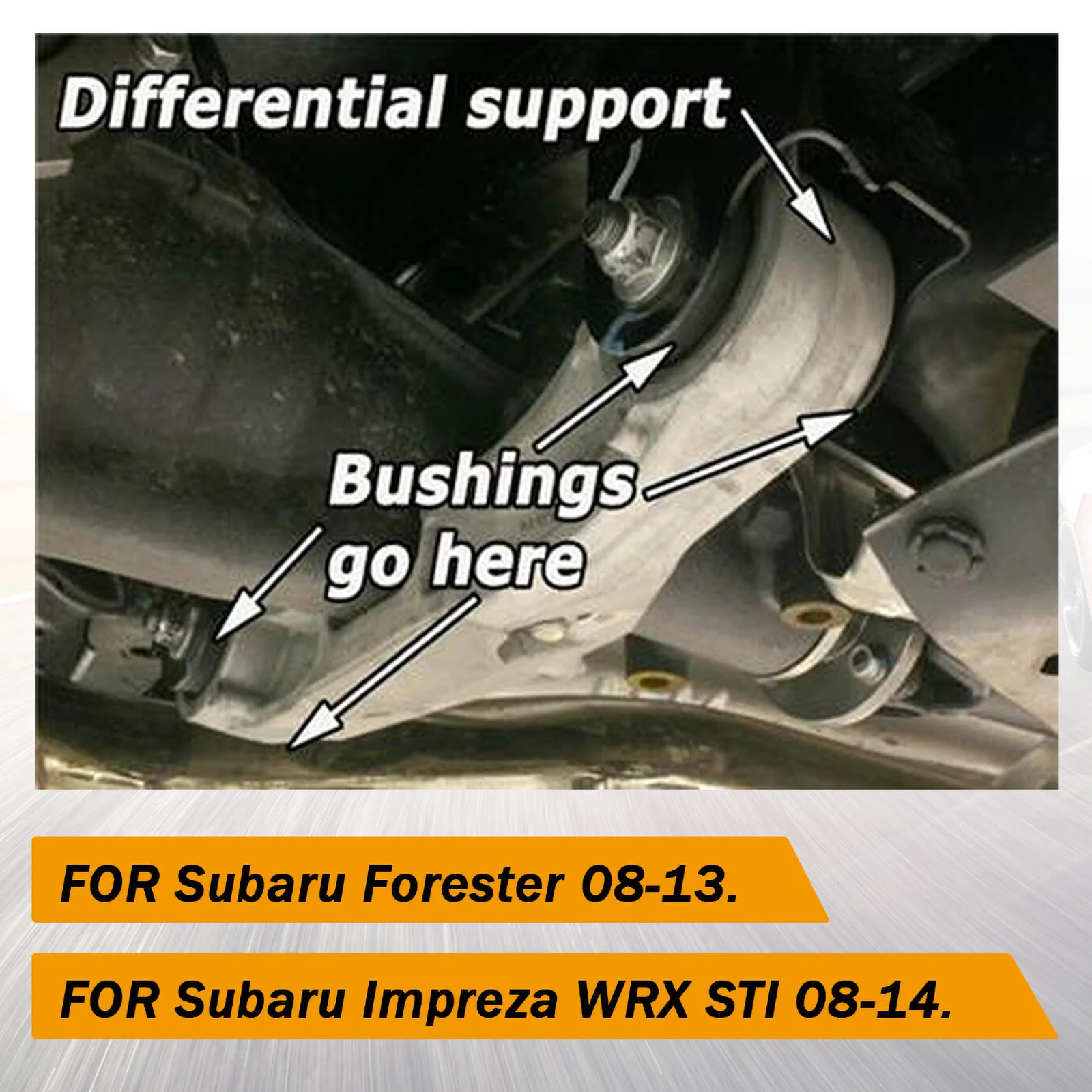 Performance Rear Differential Support Mounting Bushing For Subaru Impreza WRX STI 08-14 Forester 08-13 Car Replacement Parts