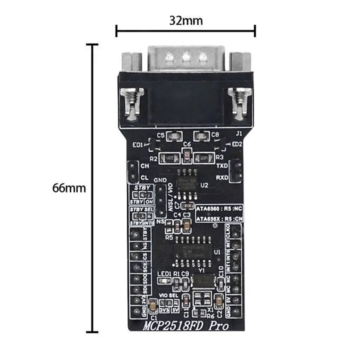 SPI to CANFD Module MCP2518FD Module ATA6560 Transceiver CAM Bus Module Super MCP2515 Controler Module