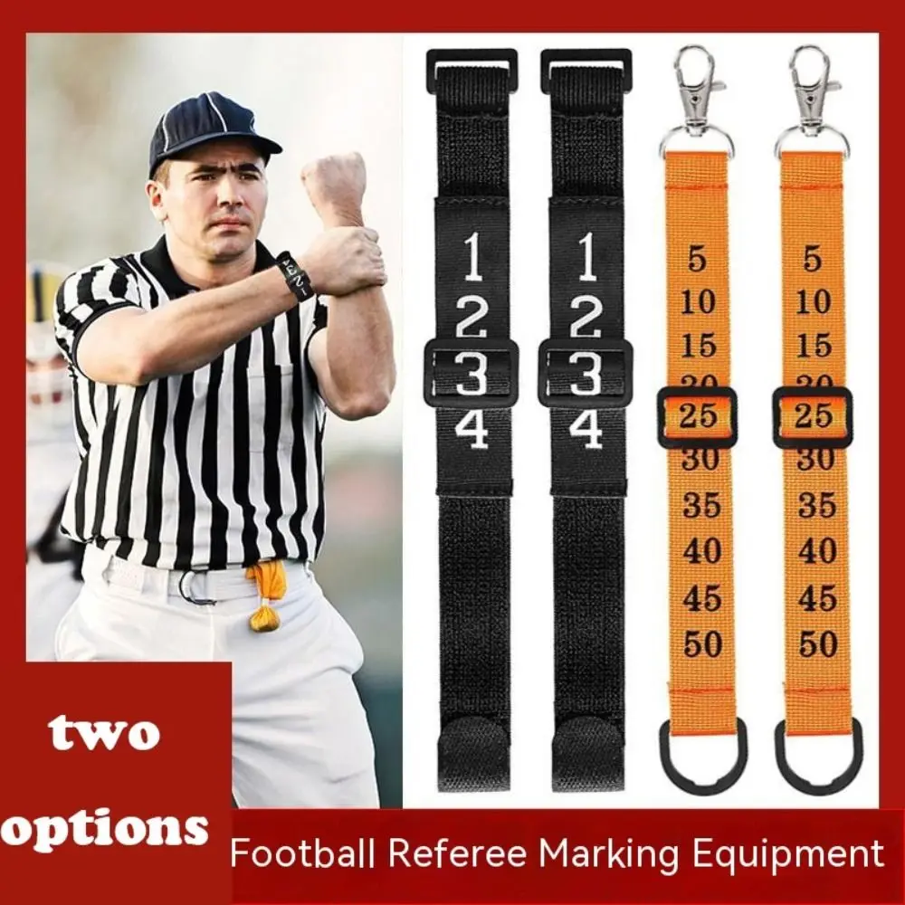 

Officials Markers Football Referee Chain Clips Sliding Side Clip Nylon Head Linesman Professional Recycling Football Yard