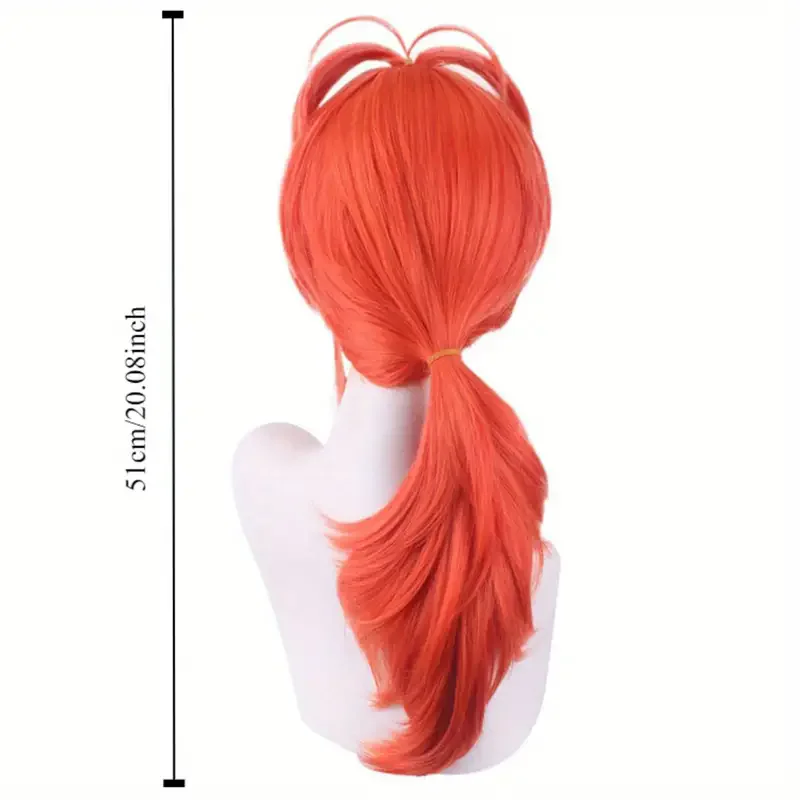 20-Inch Red Long Straight Wig For Women - Heat Resistant, Perfect For Daily Wear, Anime Conventions, Halloween Gifts J47801S