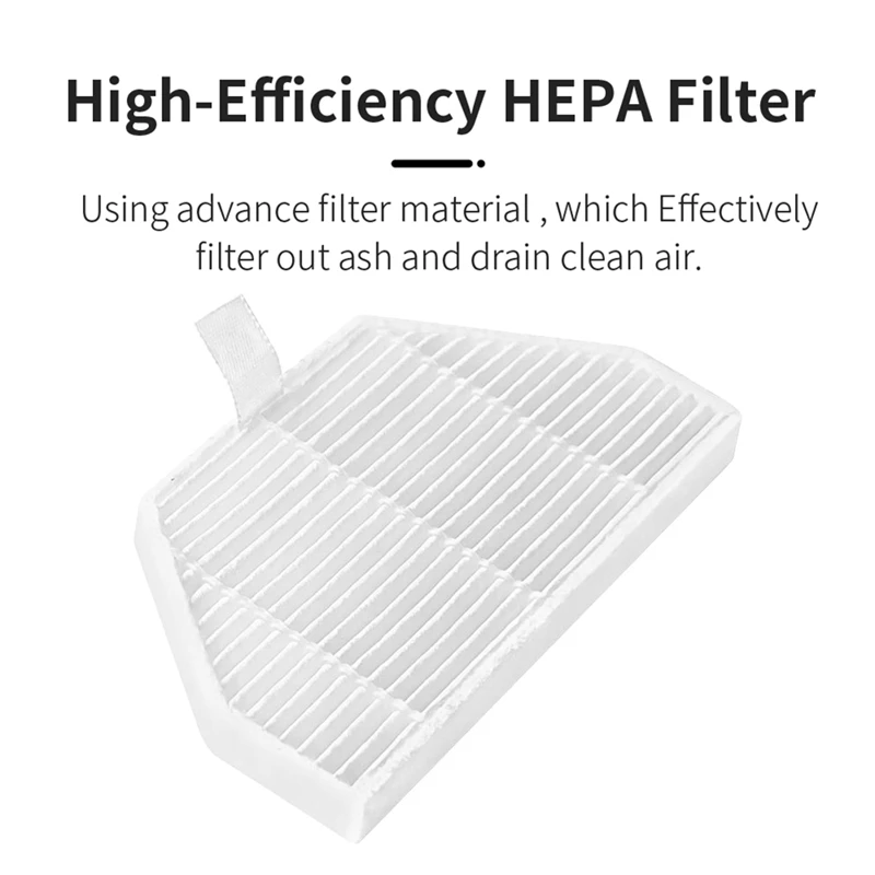 جزء بديل لمكنسة كهربائية روبوت ، فلتر فرشاة جانبية رئيسية ، قماش ممسحة ، كيس غبار ، Roidmi EVA ، SDJ06RM ، 19