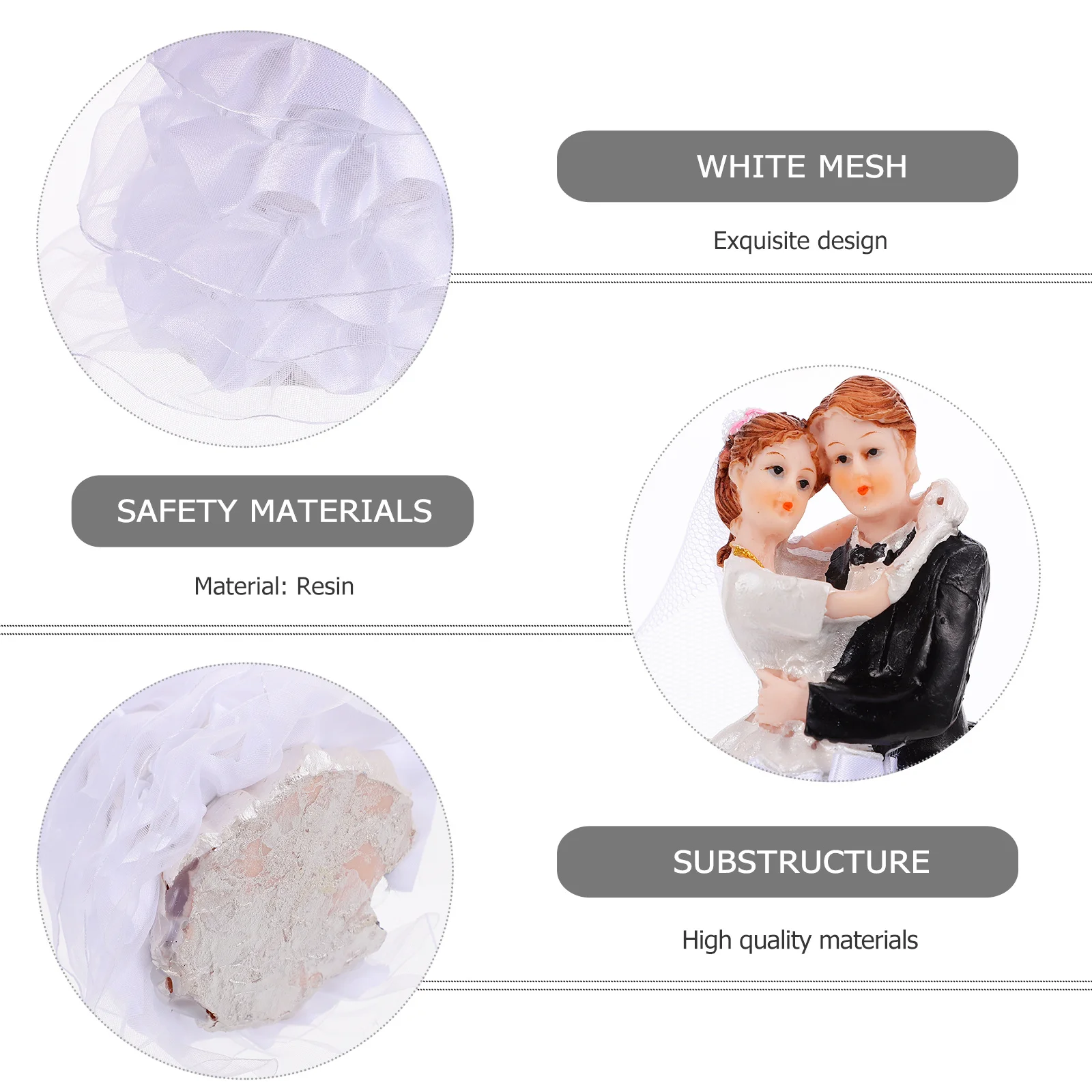 

Cute Bride Groom Cake Decoration Wedding Party Craft Adornment Small Size Fits All Cakes Wedding Cake Decor Home Decoration