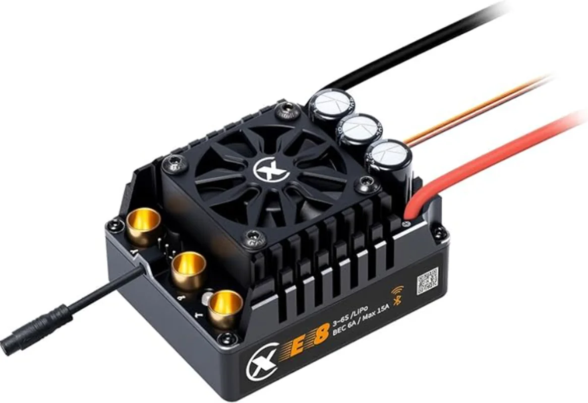

XC E8 сенсорный электрический бесщеточный контроллер двигателя ESC 3-6S Lipo 160A непрерывный ток для радиоуправляемого автомобиля 1/8 1/10