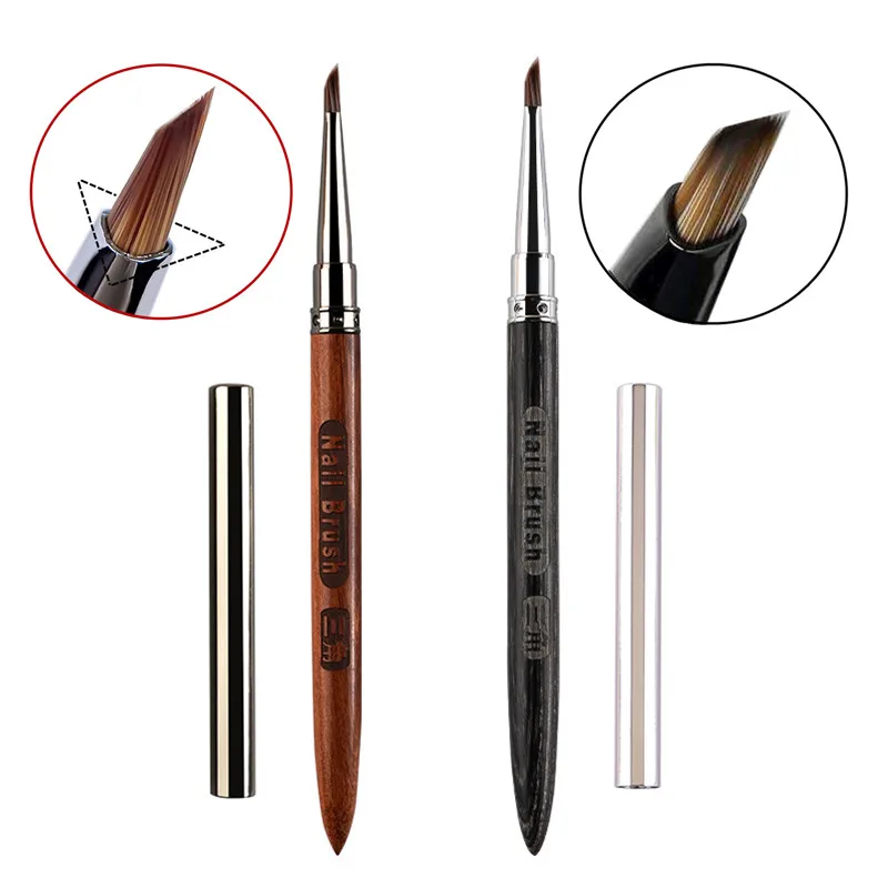 1/2PCS Triangular Brush Nail Art Brush Painting Drawing Pen Acrylic Gel UV Extension Brush Nail DIY Manicure Tools