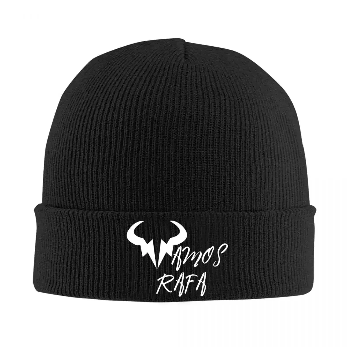 VAMOS RAFA Rafael NADAL Knit Hat Beanie Winter Hats Warm Acrylic Hip Hop Caps Men Women