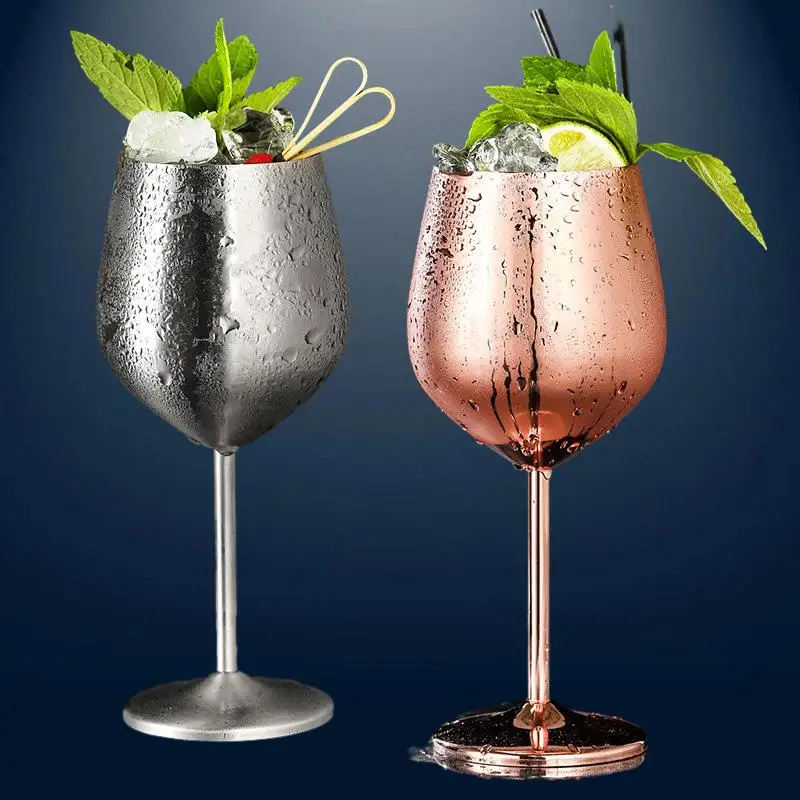 

Premium Stainless Steel Cocktail and Wine Glass Set for Bar and Restaurant - Elevate Your Drinking Experience