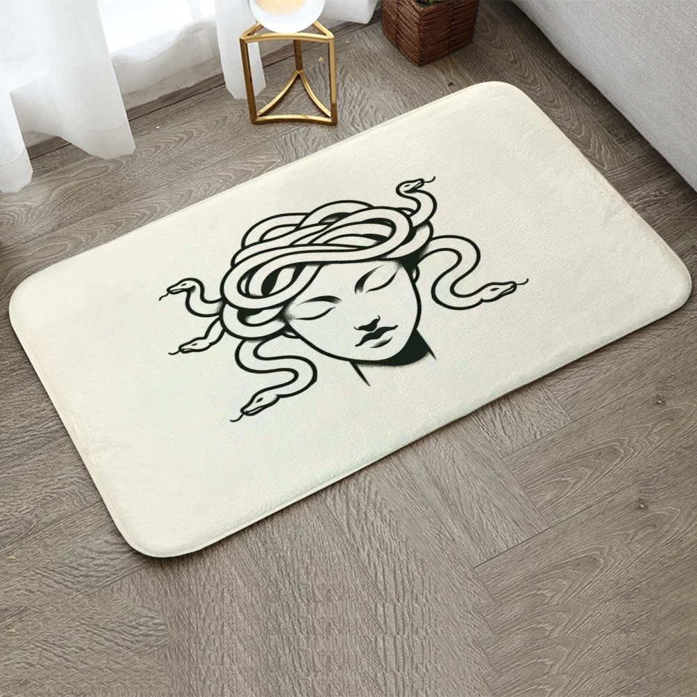 Things to the House Entrance Mat Medusa Cute Rug Doormat Outdoor Room Decorating Items Bath Mats Modern Home Decoration Custom