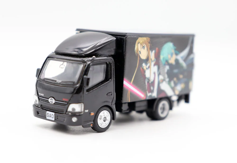 TINY 1/76 Scale HINO 300 Transportation Truck of Sword Art Online Diecast Alloy Toys Premium Collection For Collection Gift