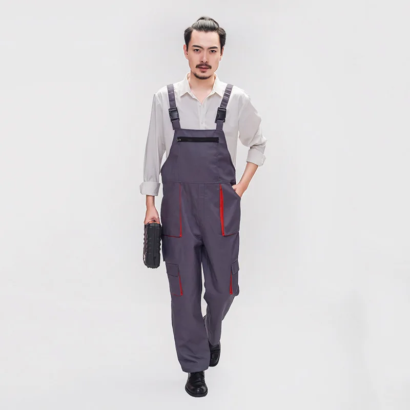 Nieuwe heren overall met lange mouwen overalls met ritssluiting jumpsuit rompertjes mode vrijetijdskleding voor werk plus maat Dungarees4xl