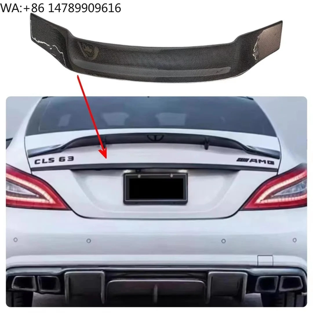

YOMDO RT Style W218 CLS63 CLS300 CLS350 Real Carbon Fiber Trunk Wing Rear Spoiler for - CLS 2012-2018