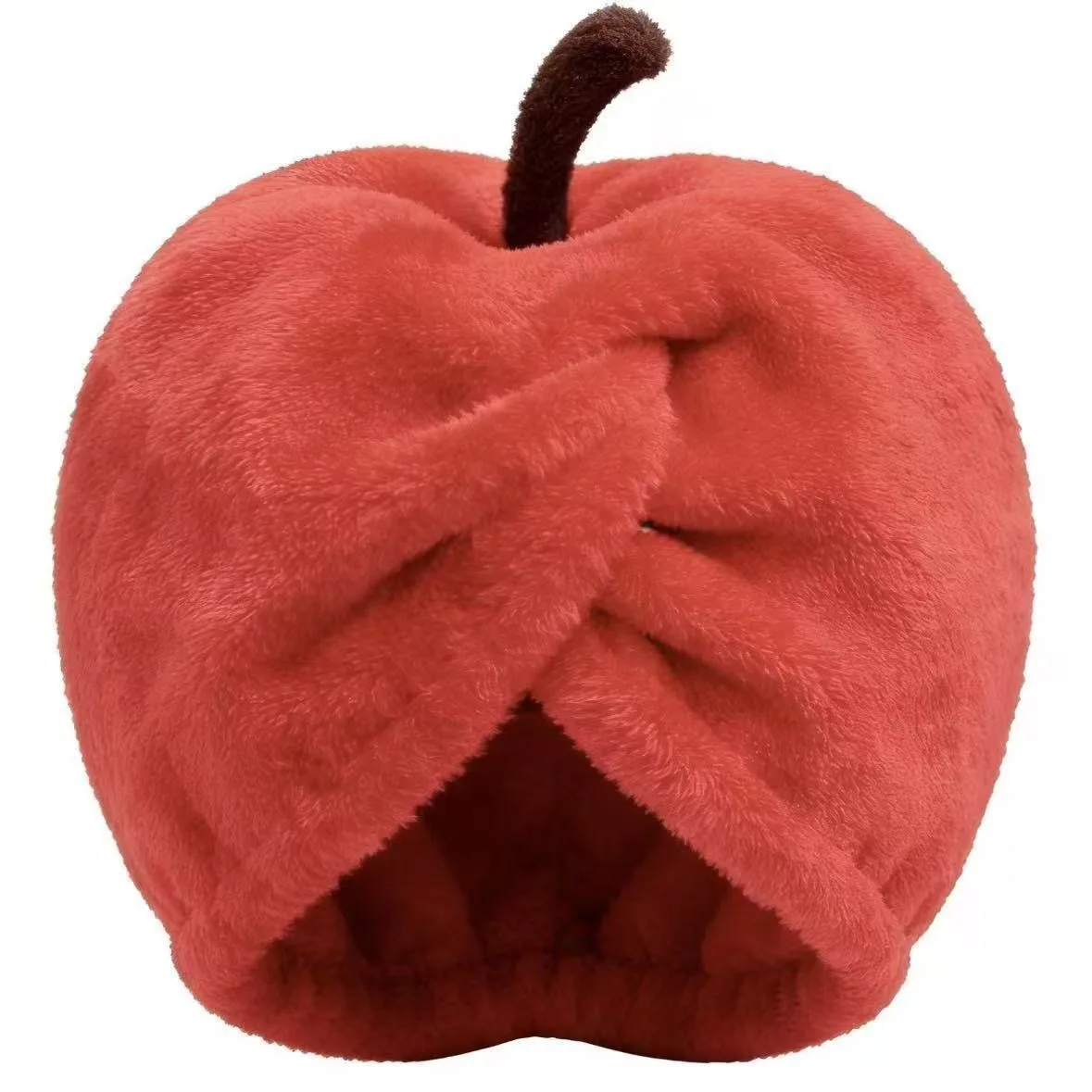 Cute Apple Style Hair Drying Hat Absorbent Fast Super Absorbent Quick Drying Towel Coral Headscarf Thickened Shampoo Shower Cap